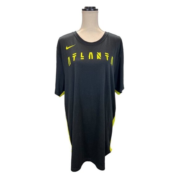The Nike Tee Womens XXL Atlanta‎ Hawks NBA Dri-Fit Athletic Black T-Shirt - Picture 1 of 9